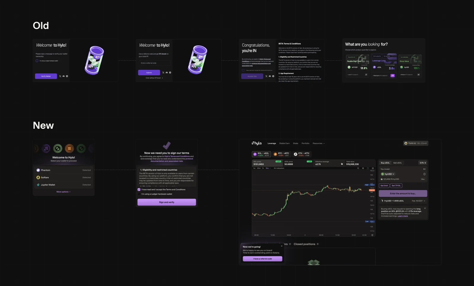 Hylo — redesigned onboarding flow
