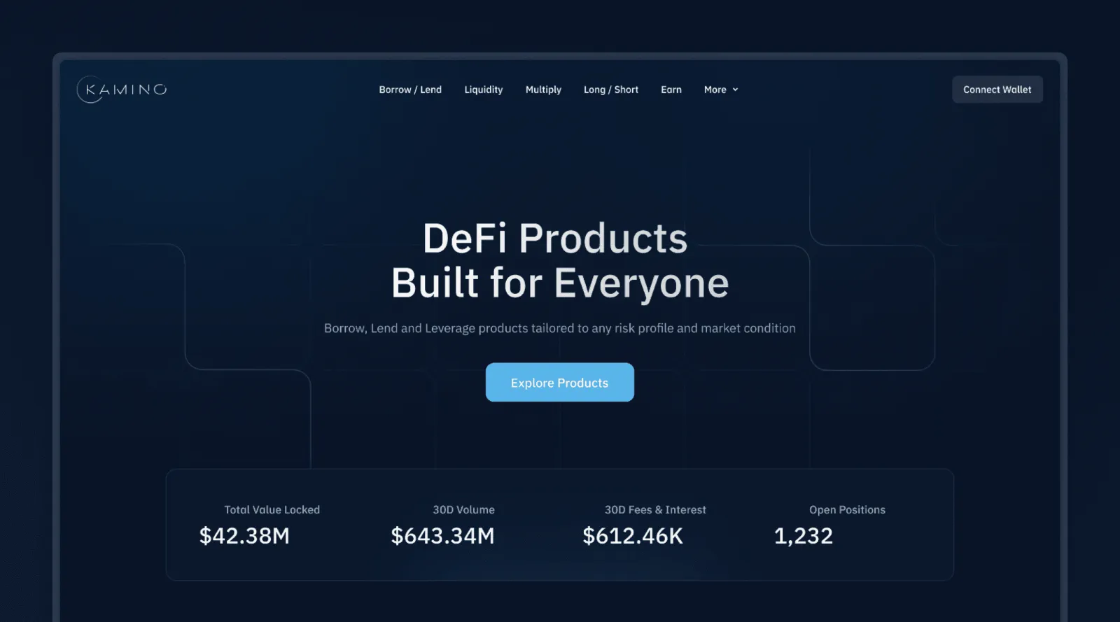 Kamino: the product landing page