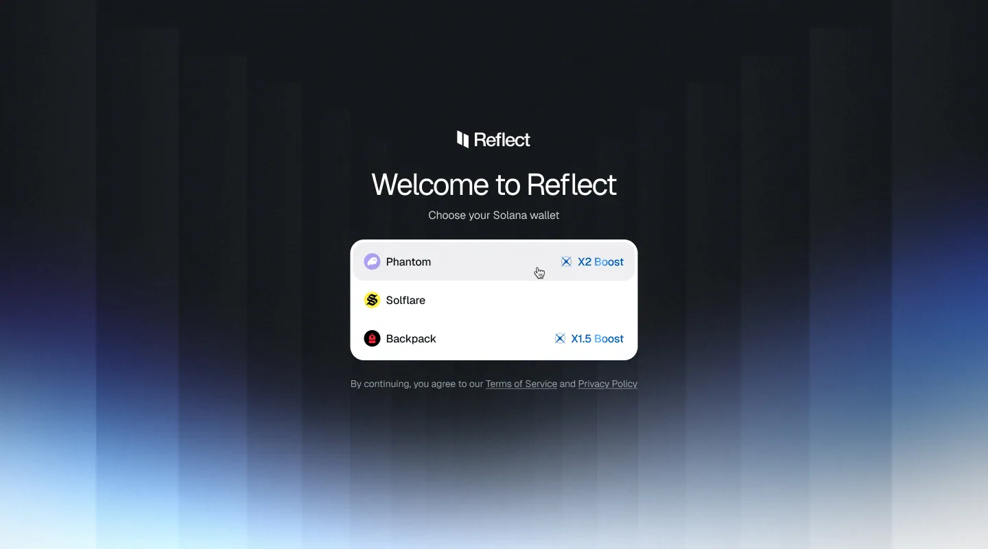 Reflect app — screen 1