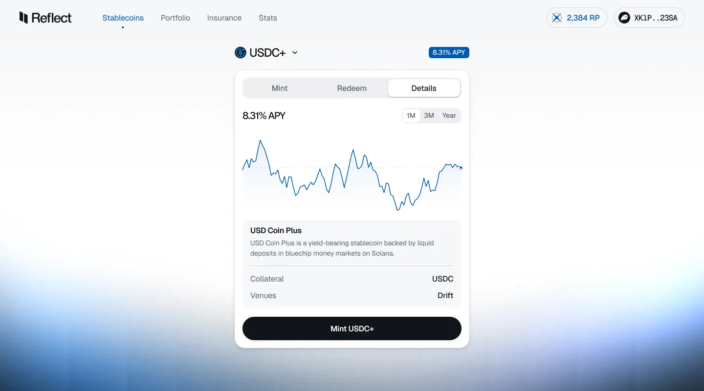 Reflect app — screen 2