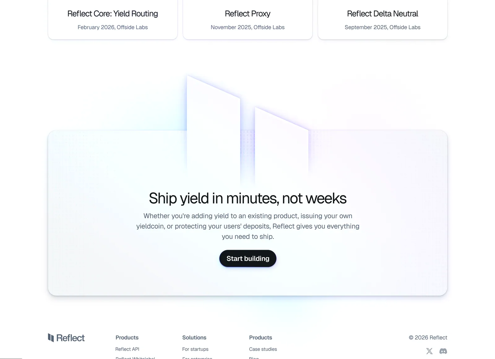 Reflect — dithered promo material